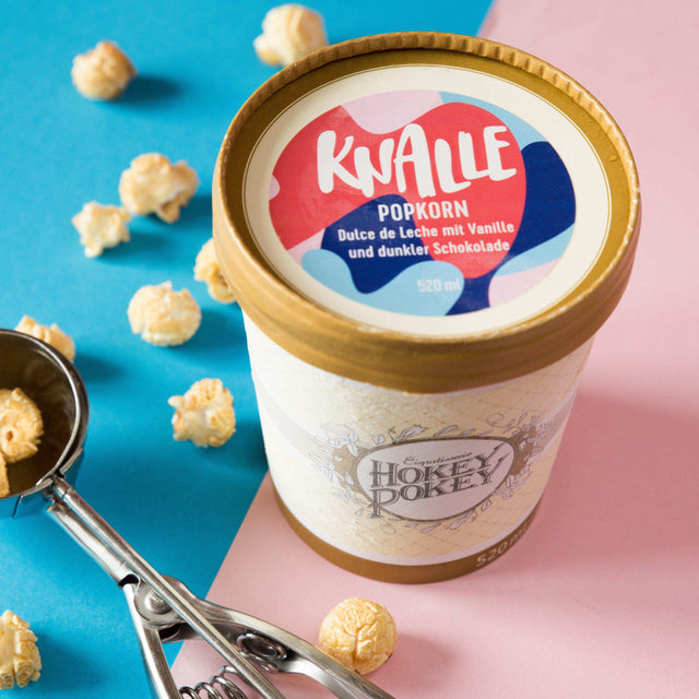 Allerfeinstes Popcorn-Eis: Knalle x Hokey Pokey