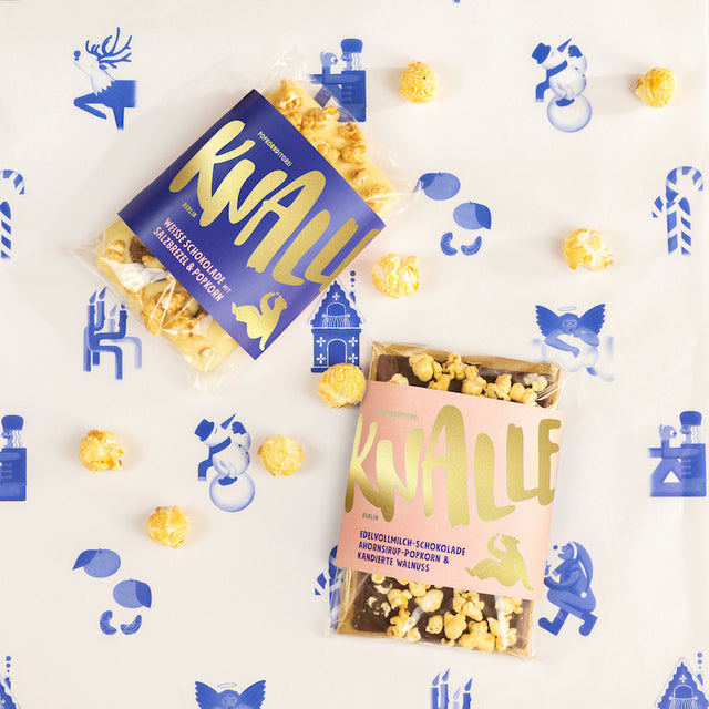 Popkornditorei Knalle x Walter Confiserie: Popcorn-Schokolade