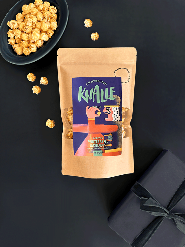 Winterapfel Haselnuss Popcorn – vegan & saisonal limitiert