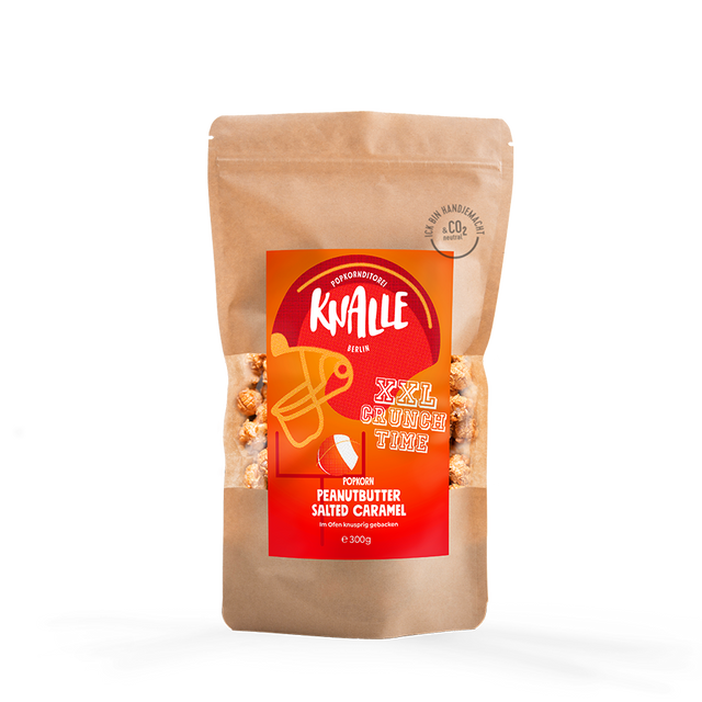 300g XXL Tüte – Peanut Butter Salted Caramel Popcorn