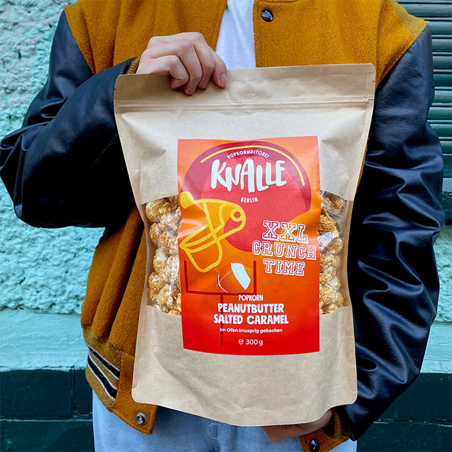 300g XXL Tüte – Peanut Butter Salted Caramel Popcorn
