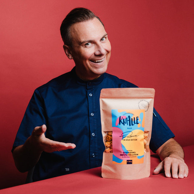 Extrakaramell Chipotle Chili Zitrone Popcorn – limitierte Tim Raue Edition