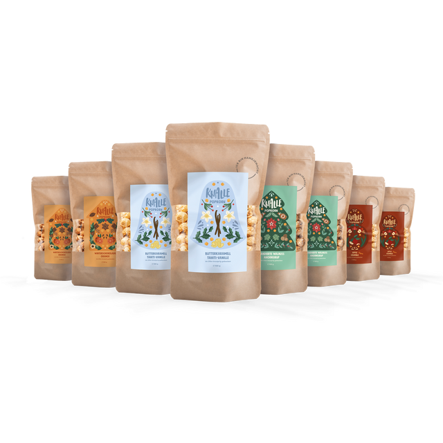 Winter Set – 4 Sorten Popcorn – limitiert & versandkostenfrei
