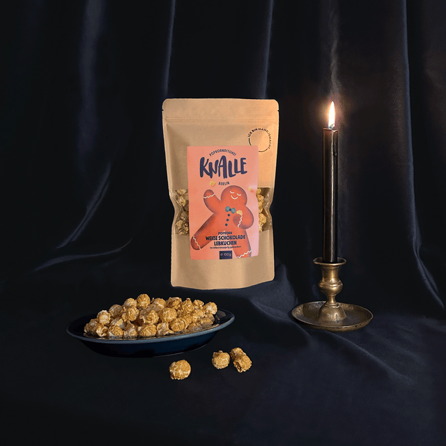 Weiße Schokolade Lebkuchen Popcorn - saisonal limitiert