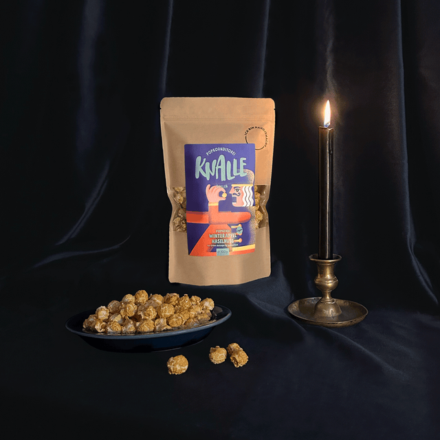 Winterapfel Haselnuss Popcorn – vegan & saisonal limitiert