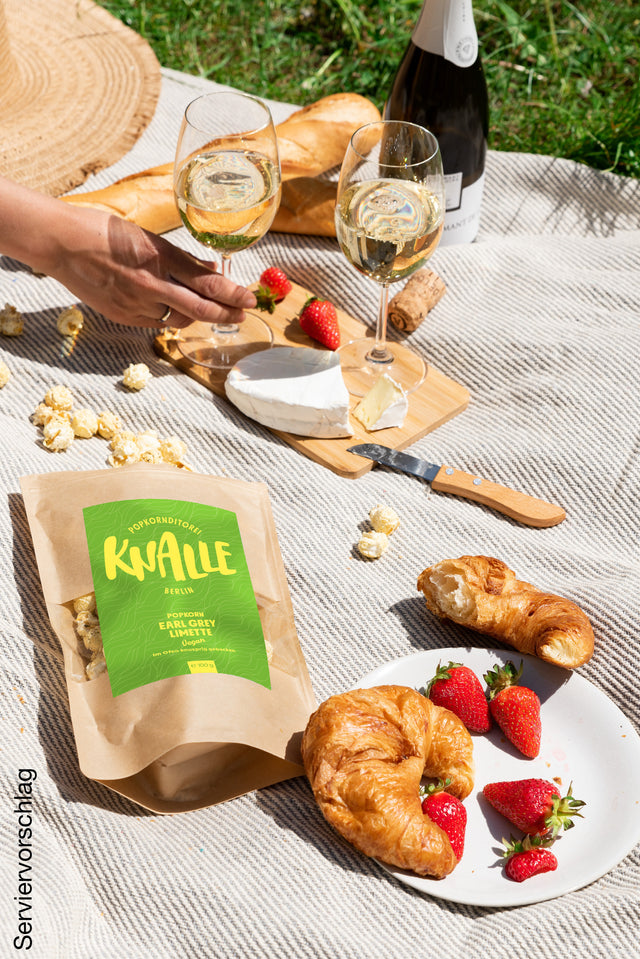 Earl Grey Limette Popcorn - Saisonal und Vegan
