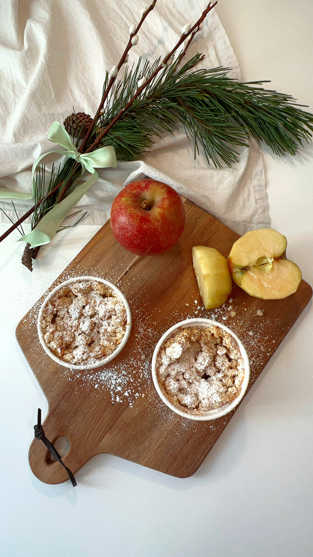 Apple Crumble mit Popcorn Twist