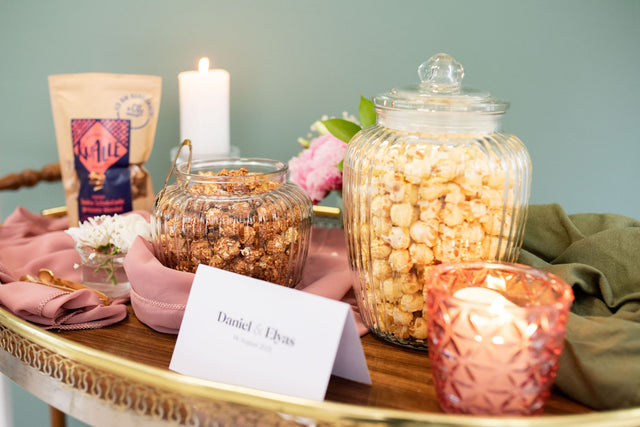 Knalle Hochzeits Popcorn Candy Bar