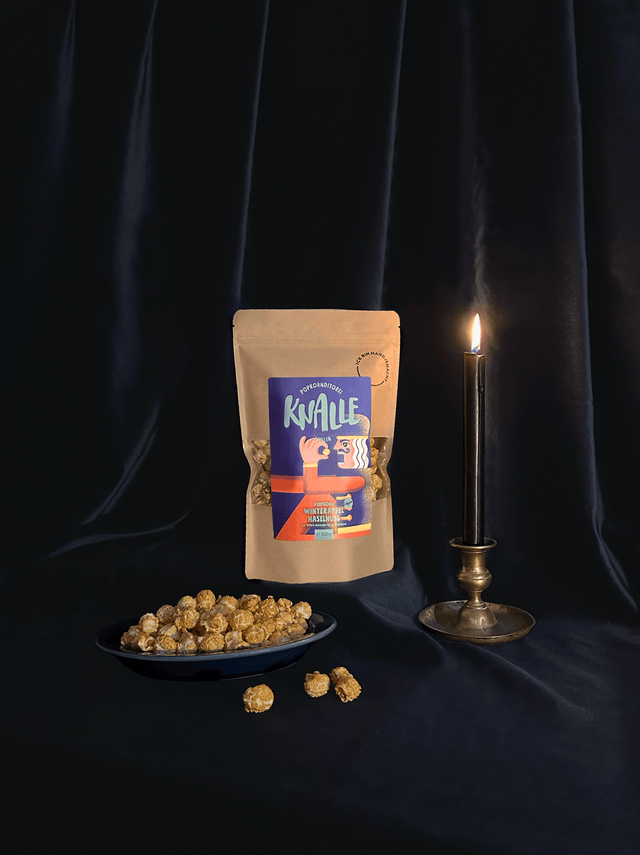 Winterapfel Haselnuss Popcorn – vegan & saisonal limitiert