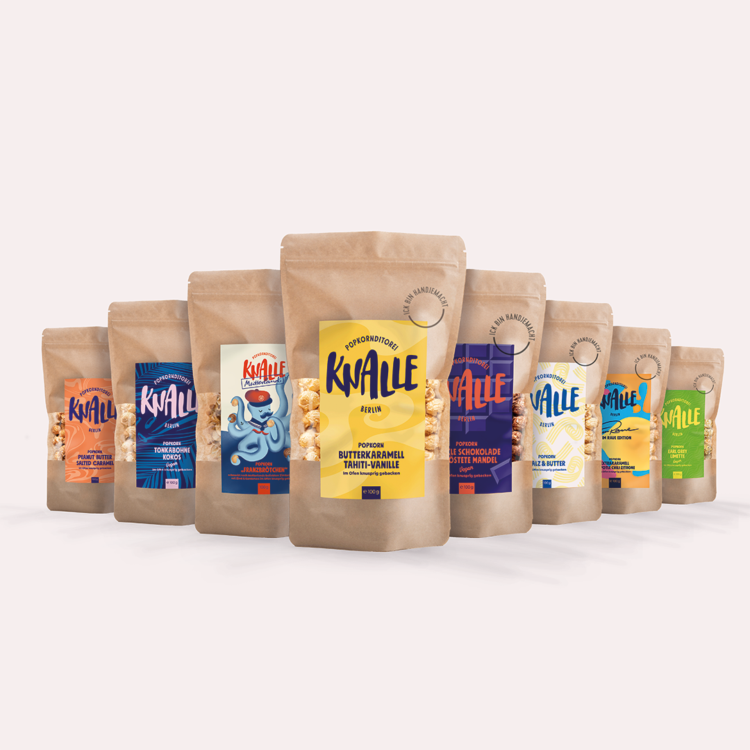 Alle Knalle Set - 8 Sorten Popcorn - versandkostenfrei