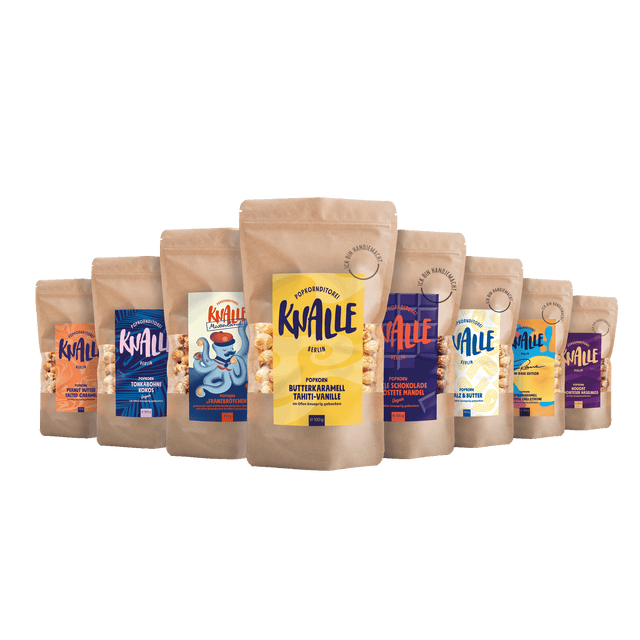 Alle Knalle Set - 8 Sorten Popcorn - versandkostenfrei
