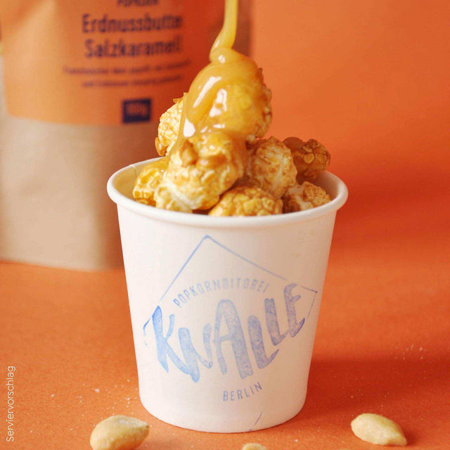 Erdnussbutter Salzkaramell Popcorn