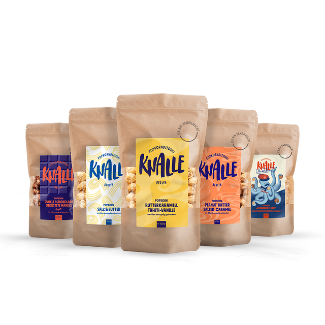 Knalle Bunt Set – 5 Sorten Popcorn