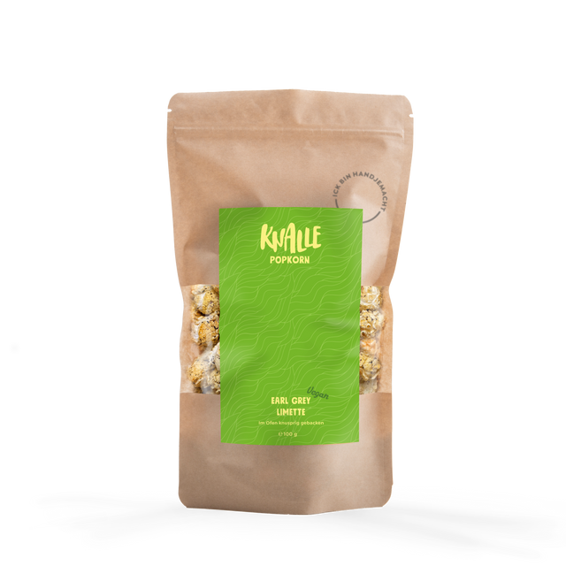 Earl Grey Limette Popcorn – vegan & saisonal