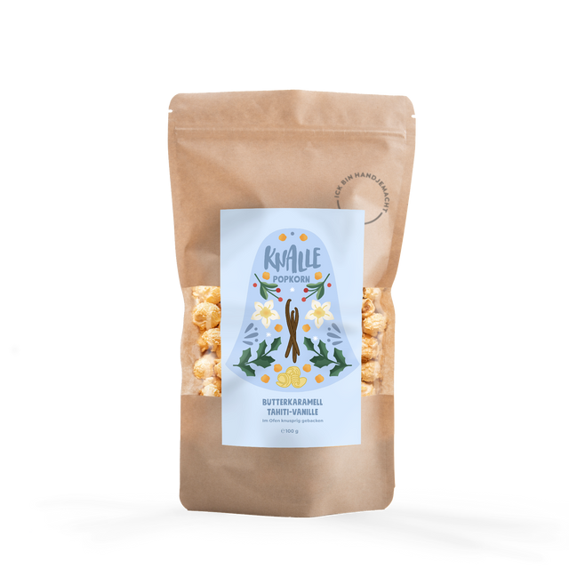 Butterkaramell Tahiti-Vanille Popcorn – Winteredition