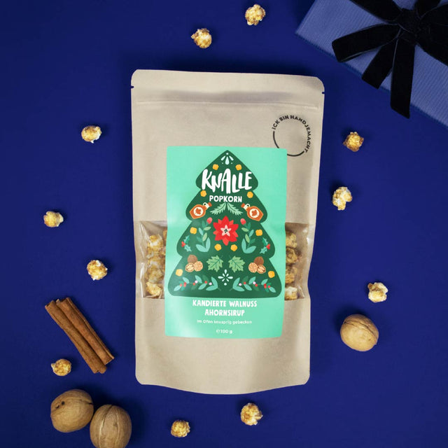 Kandierte Walnuss Ahornsirup Popcorn – saisonal limitiert