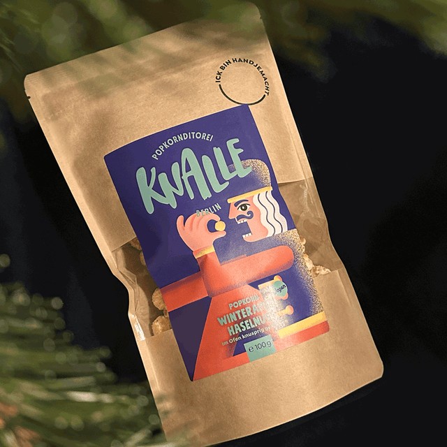 Winterapfel Haselnuss Popcorn – vegan & saisonal limitiert