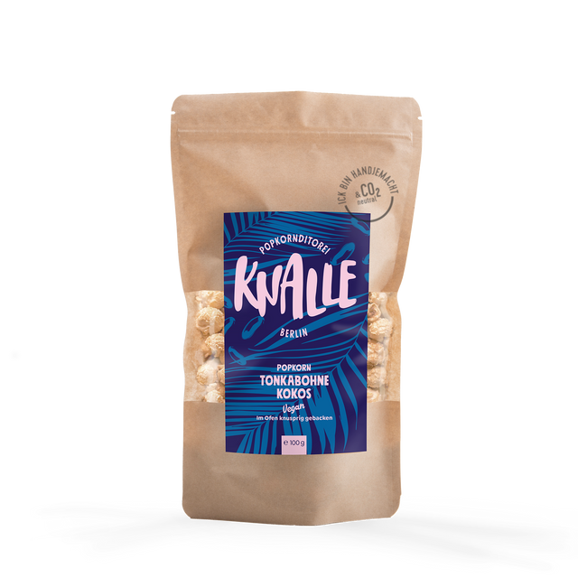 Tonkabohne Kokos Popcorn – vegan