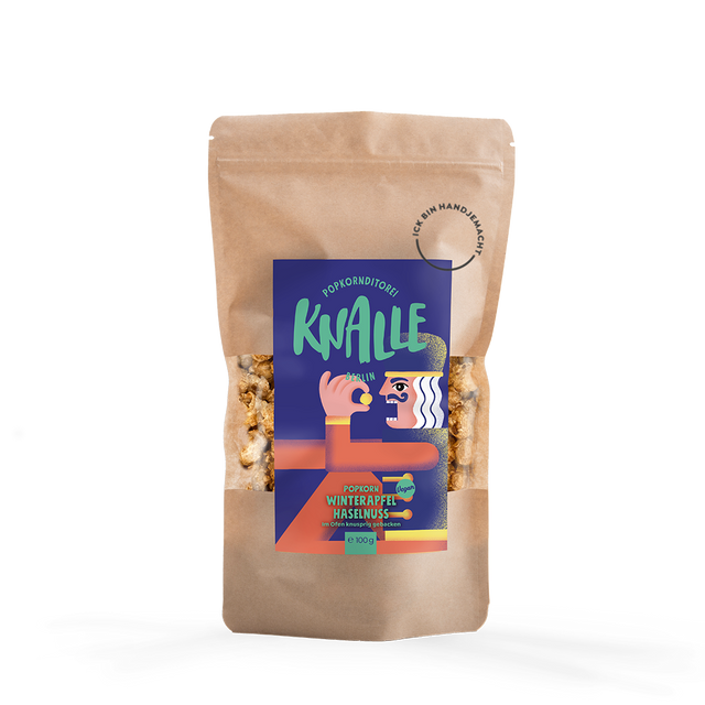 Winterapfel Haselnuss Popcorn – vegan & saisonal limitiert